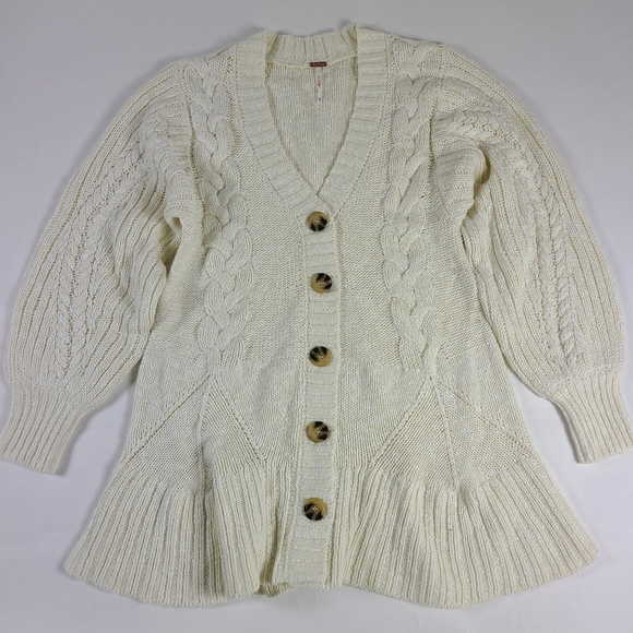 FREE PEOPLE Ivory Penelope Mini Sweater Dress - Picture 2 of 5